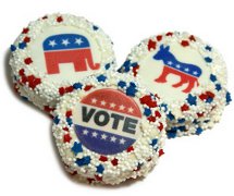 Go Vote! Chocolate Covered Oreos